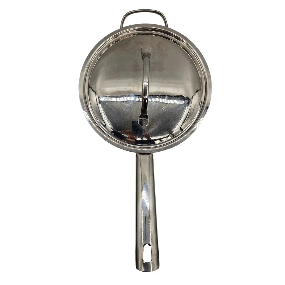 Wolfgang Puck 4qt Saucepan 18-10 Stainless Steel Floral Etched Pot with Lid 0207